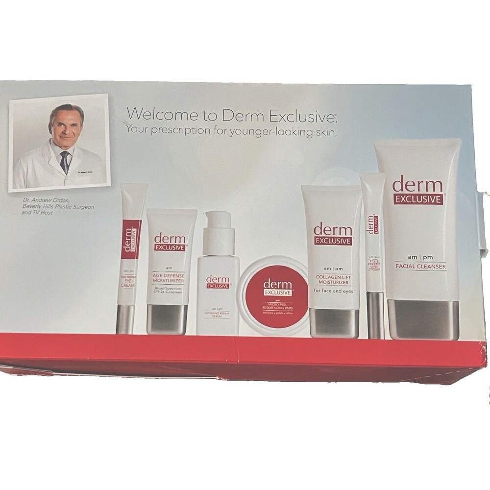 Derm Exclusive Regime For Anti-Aging 7pcs Plus Case All New & Sealed